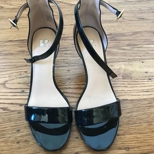 bp by Nordstrom Black Strappy Heels